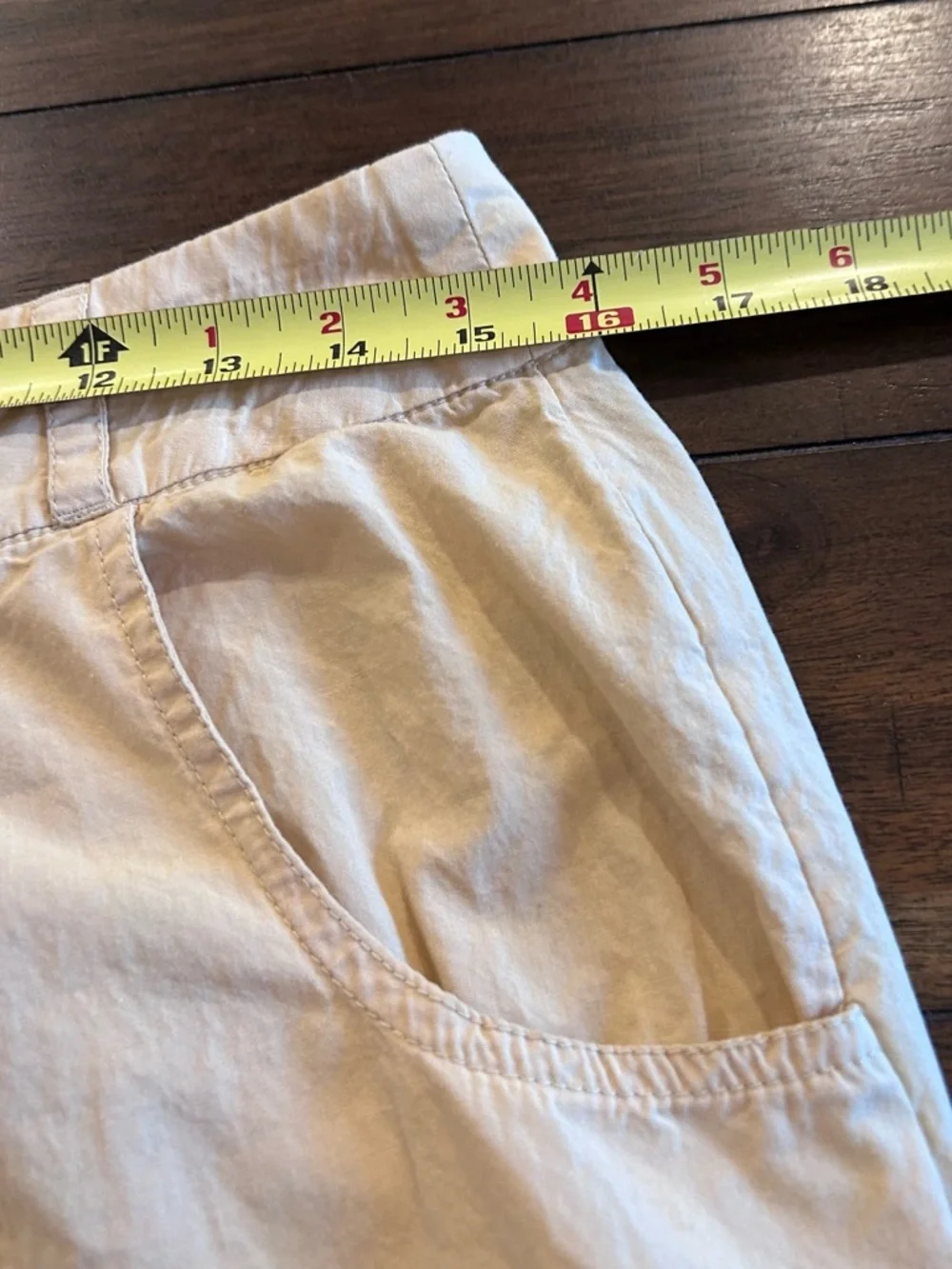 Free People Menorca Crop Wide Leg Cotton Pants Size 12 Pale Yellow